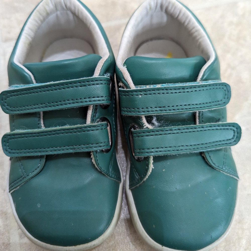 Ten Little Sneakers Shoes Everyday Original Toddler Size 9 Green Vegan Leather